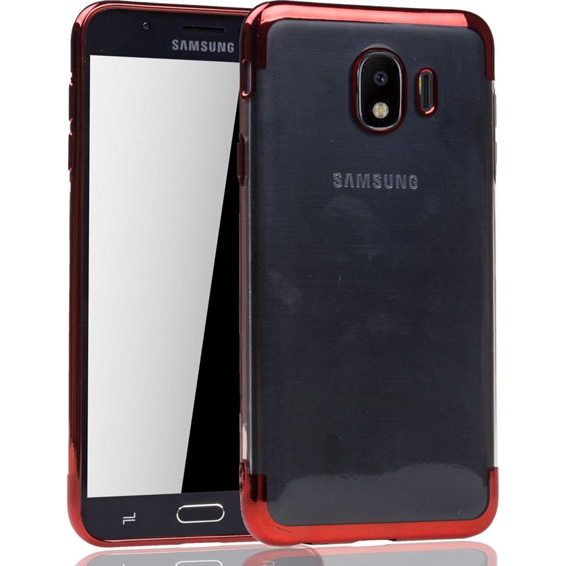 Thumbnail - König Design Handyhülle für Samsung Galaxy J4 Schutzcase Backcover Bumper Etuis Rahmen Rot (Samsung Galaxy J4), Smartpho...
