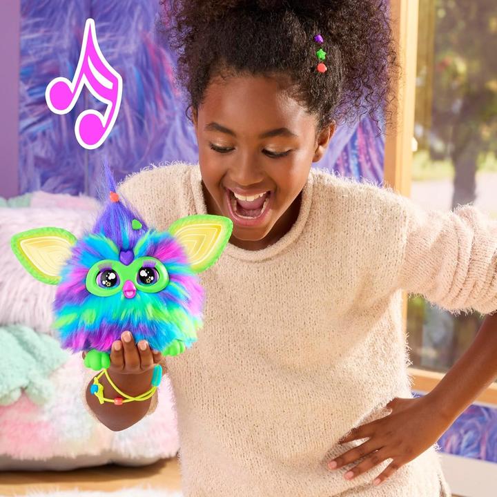 Produktbild Furby Galaxy Edition, Glow in The Dark, 15 Fashion Accessories, Interactive Plush Toys for 6 Year Ol (19.05 cm)