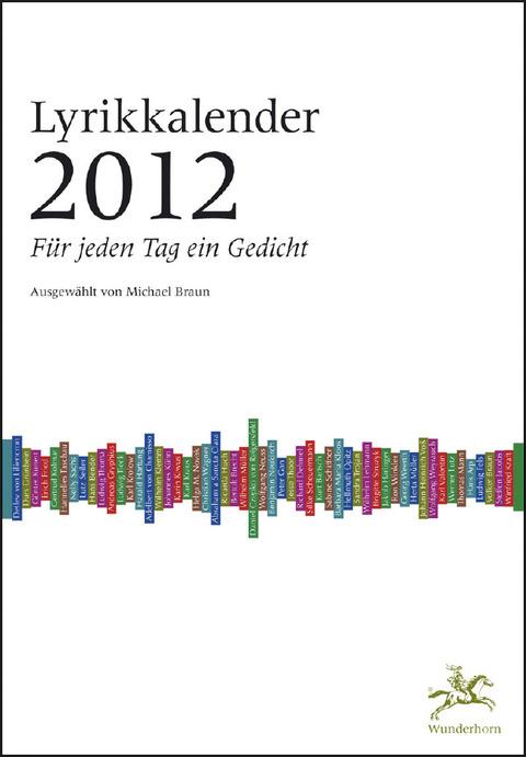 Produktbild Der Deutschlandfunk-Lyrikkalender 2012 (Deutsch)