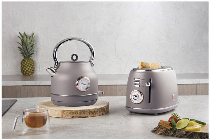 Actual product image BerlingerHaus Design toaster with 6 toasting levels, taupe