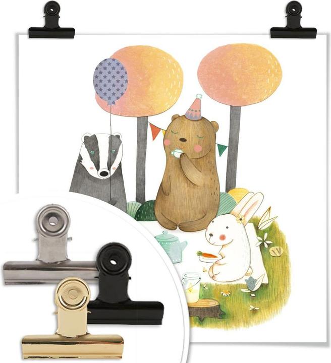 Actual product image Trenddeko Loske - Threesome Picnic (100 x 100 cm)