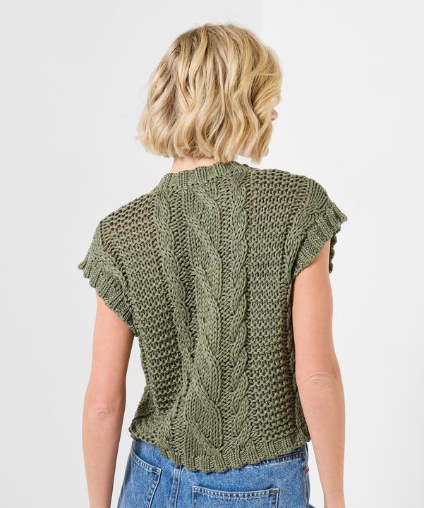 Produktbild Joe Browns Cable Knit V Neck Sleeveless Cardigan (44)