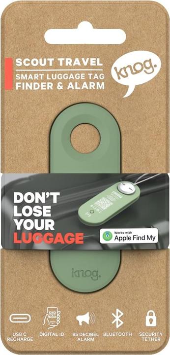 Actual product image knog. Scout Travel Green (iOS)