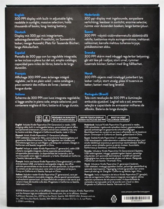 Produktbild Amazon Kindle Paperwhite (2015) - Special Offers (6", 4 GB, Schwarz)