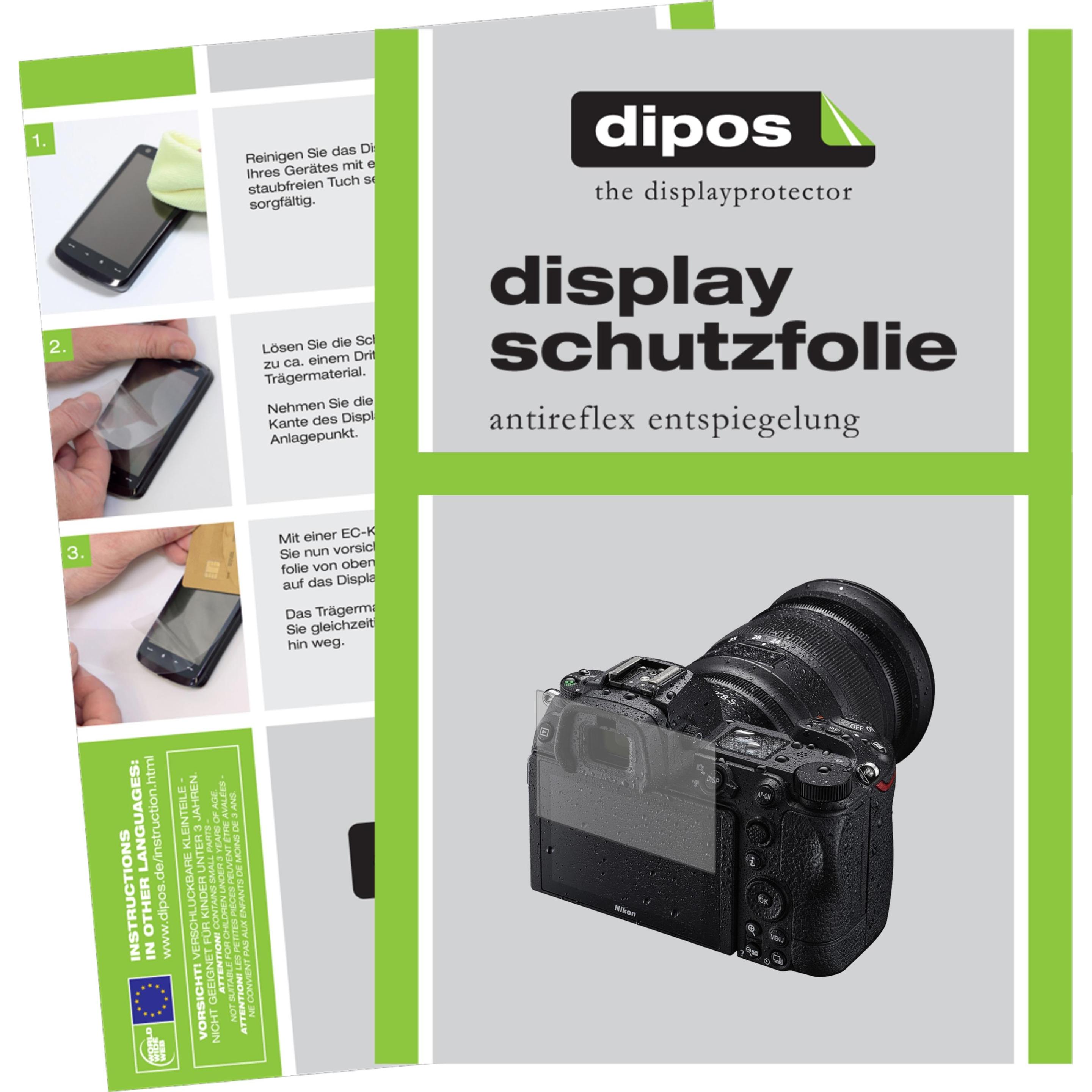 Dipos Displayschutzfolie Antireflex (Displayschutz, Nikon Z6 II), Kameraschutz, Transparent