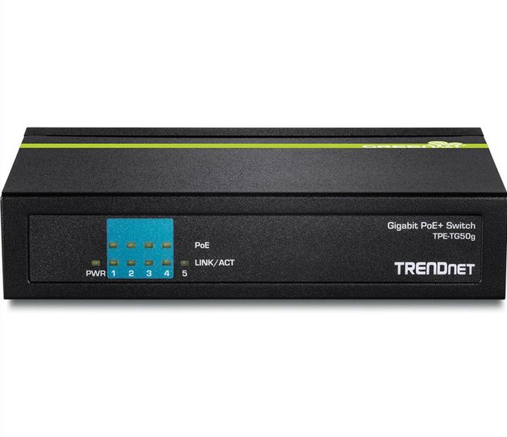 Actual product image Trendnet Tpe-Tg50g Poe+ (5 ports)