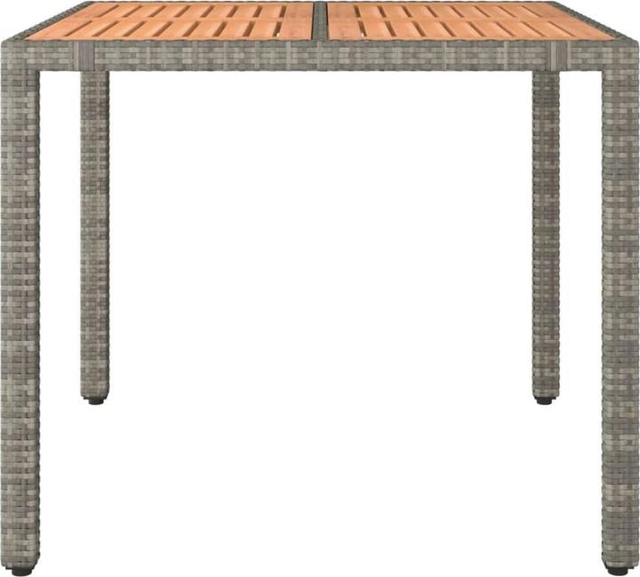 Produktbild vidaXL Gartentisch mit Holzplatte (90 x 90 x 75 cm)