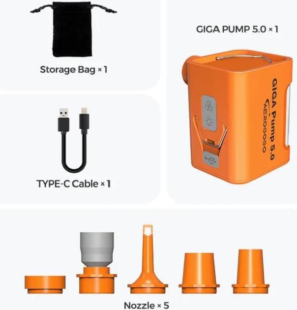 Actual product image Aerogogo Luftpumpe Giga Pump 5.0