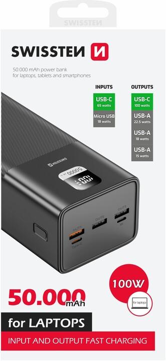 Image du produit Swissten Power Line (50000 mAh, 100 W, 185 Wh)