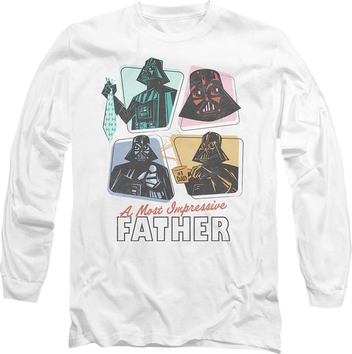 Immagine prodotto Star Wars A Most Impressive Father Maglietta Manica Lunga Uomo (L)