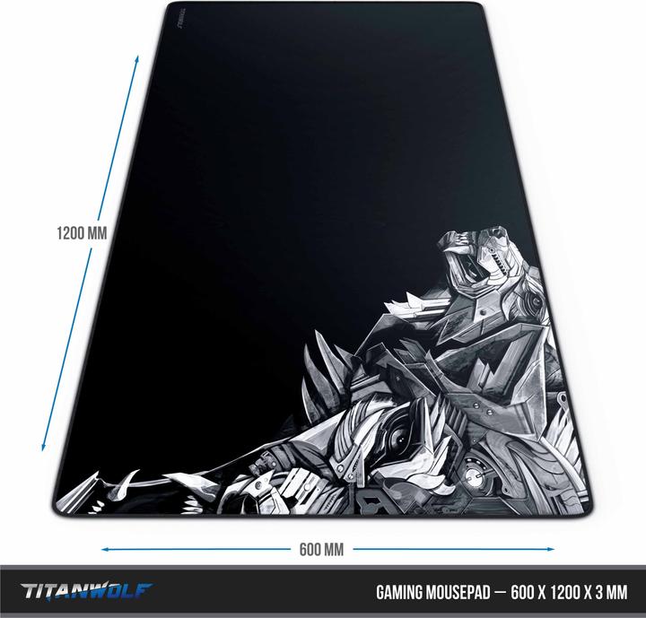 Actual product image Titanwolf Gaming Mouse Pad, XXXL Speed Gaming Mouse Pad Mouse Pad 1200 x 600 mm (3XL)