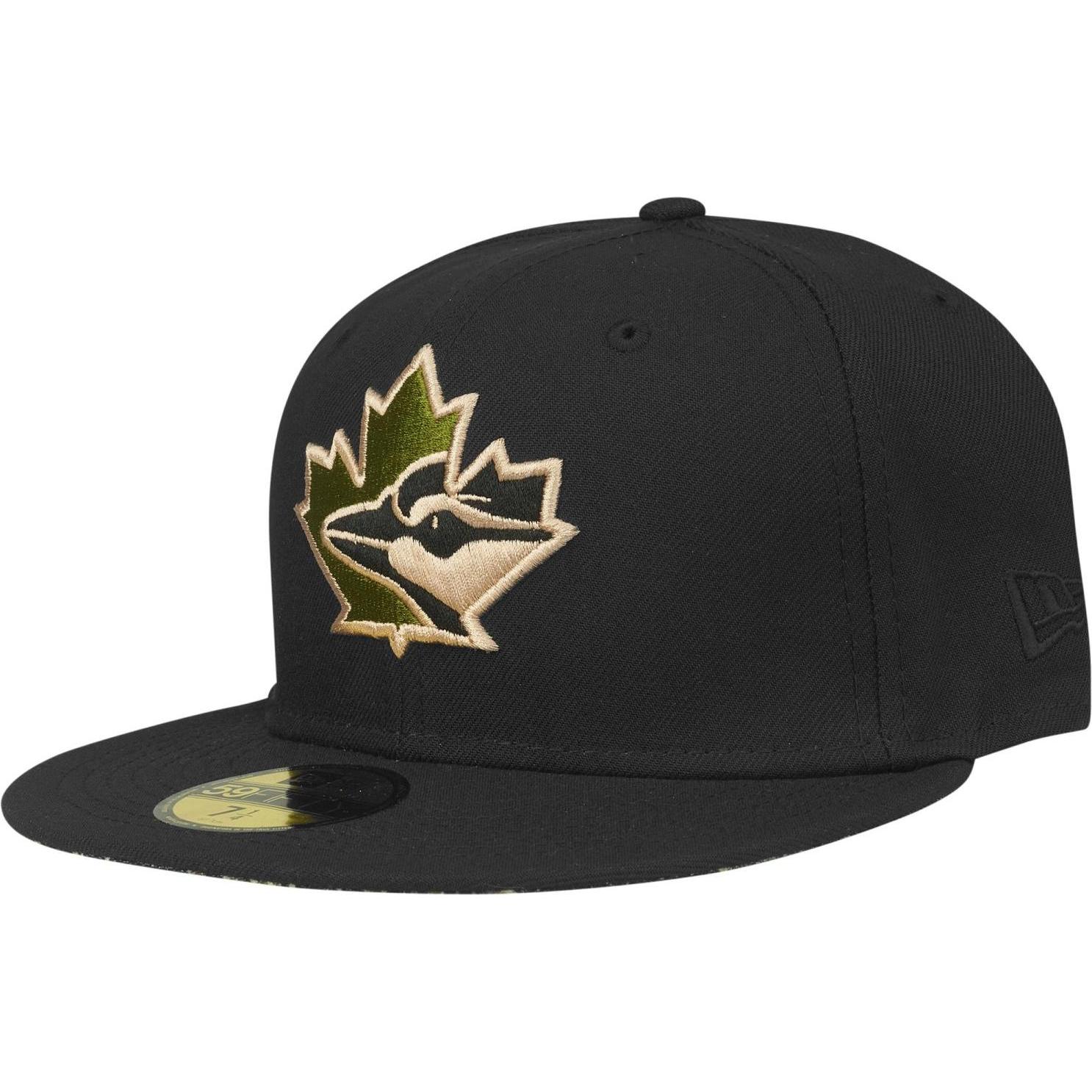 New Era, Herren, Cap, 59Fifty Cap - Toronto Blue Jays tiger camo - 7 5/8, Schwarz, (7 5/8)