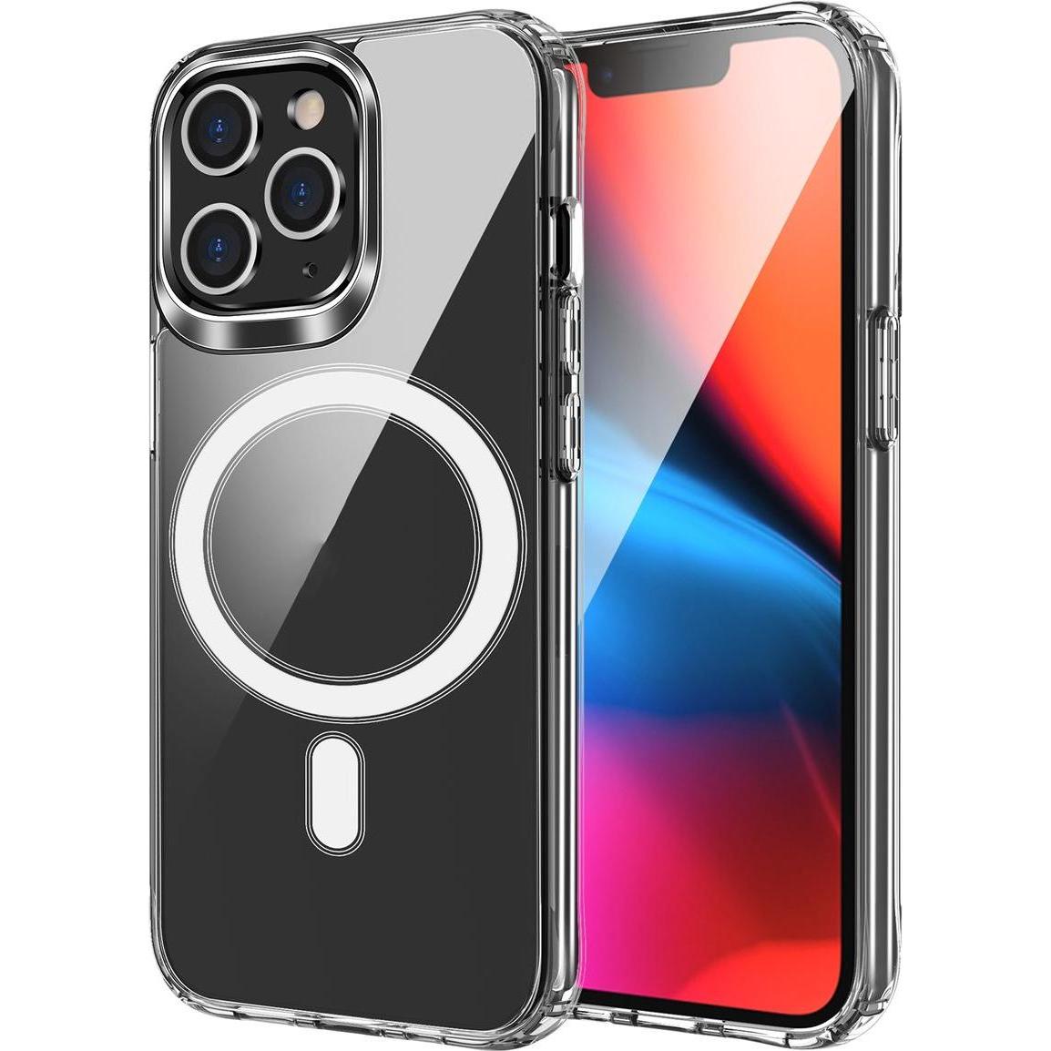 König Design MagSafe Hülle Handy Schutz für iPhone 14 13 12 11 Pro Max Magnet Case Cover Etui (Apple iPhone 13 Pro), Sma...