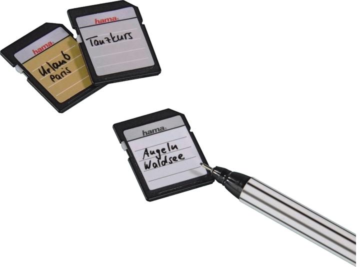 Immagine prodotto Hama Etichette per schede di memoria SD/MMC 18 pezzi bw/ws