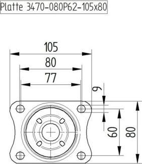 Actual product image Tente swivel castors