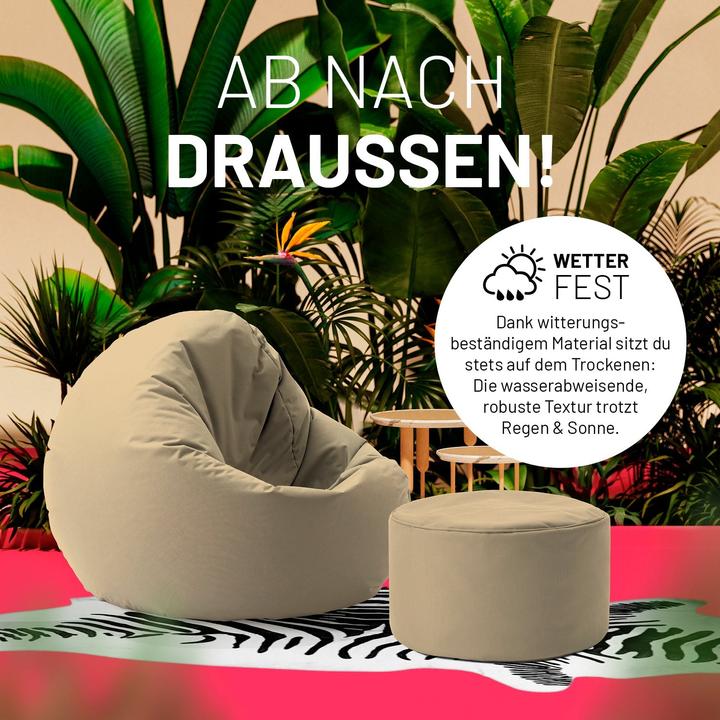 Produktbild Lumaland Sitzsack 45 x 25 cm, Beige