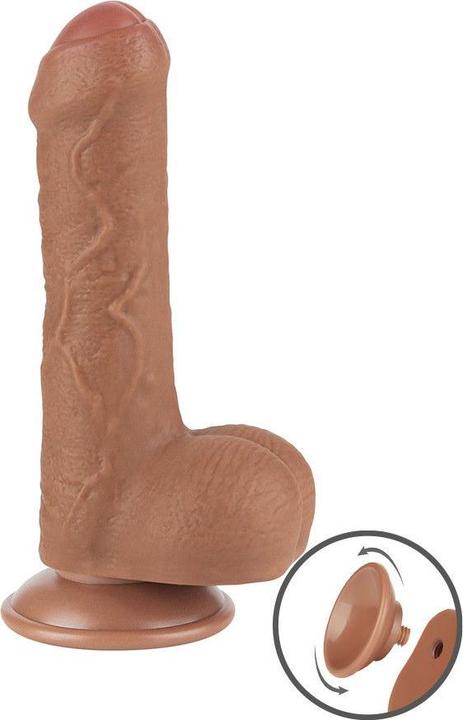 Productafbeelding Lovetoy Skin-Schiebe-Dildo 18,3 cm (Ø 3,5 cm) - Braun