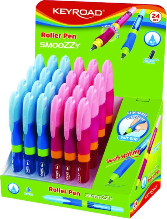 Actual product image Keyroad Smoozzy writer rollerball, 0.7 mm, packed in display, mixed colours (Assorted colours)