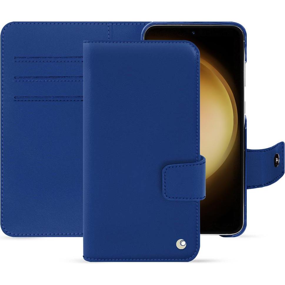 Thumbnail - Noreve Lederschutzhülle Samsung Galaxy S23+ (Samsung Galaxy S23+), Smartphone Hülle, Blau