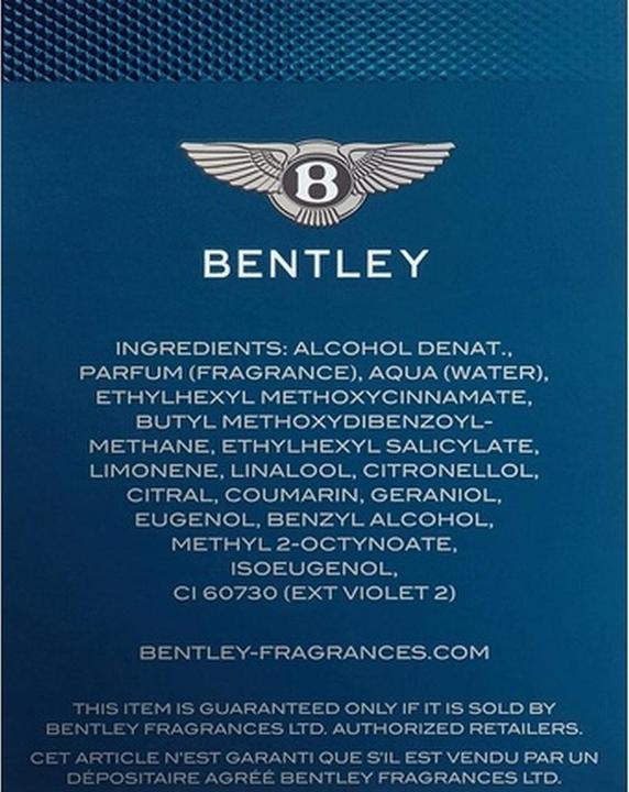 Produktbild Bentley for Men Azure (Eau de Toilette, 60 ml)