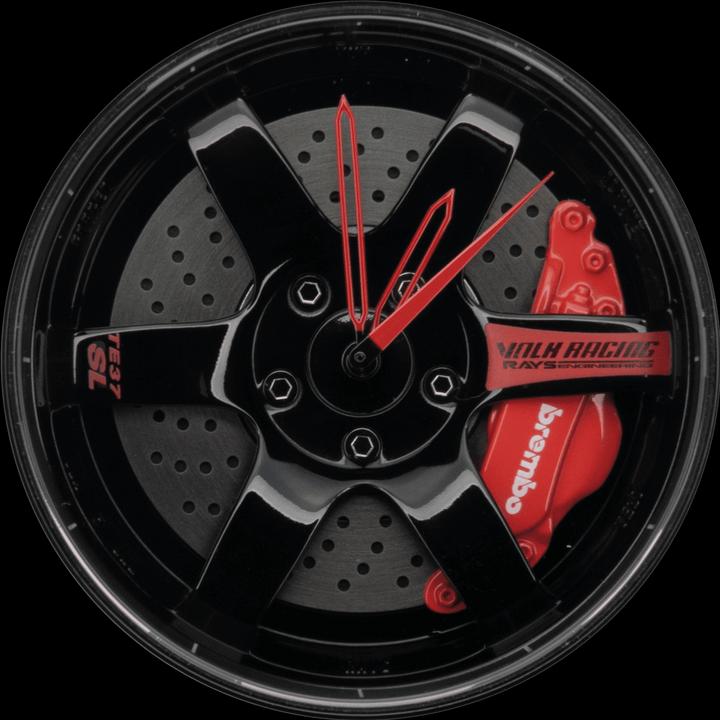 Actual product image 21cars TE37 - Red - Pocket watch - Spin (43 mm)