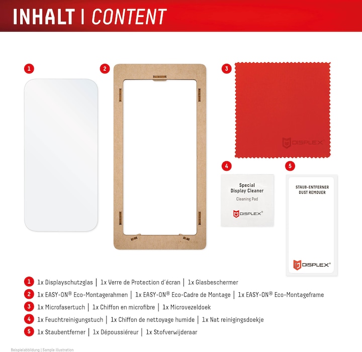 Produktbild Displex Real Glass, 2D Panzerglas (1 Stück, Apple iPhone 16 Pro)