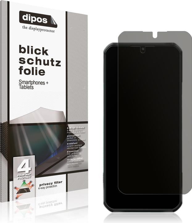 Actual product image Dipos Privacy Screen Protector 4-Way Privacy-Filter (1 pcs., Oukitel WP35)
