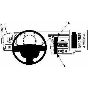 Brodit ProClip Center mount - Staffe di montaggio, Accessori per cellulare, Nero