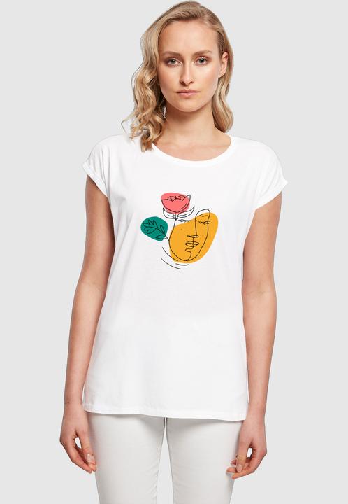 Produktbild Merchcode Ladies Woman And Flower Tee - 192519 (S)