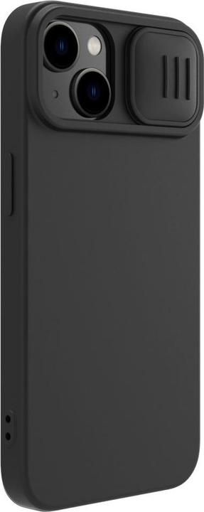 Produktbild Nillkin Silikonowe etui CamShield Silky Silicone Case do iPhone 15 Plus z os?on? na aparat - czarne (Apple iPhone 15 Plus)