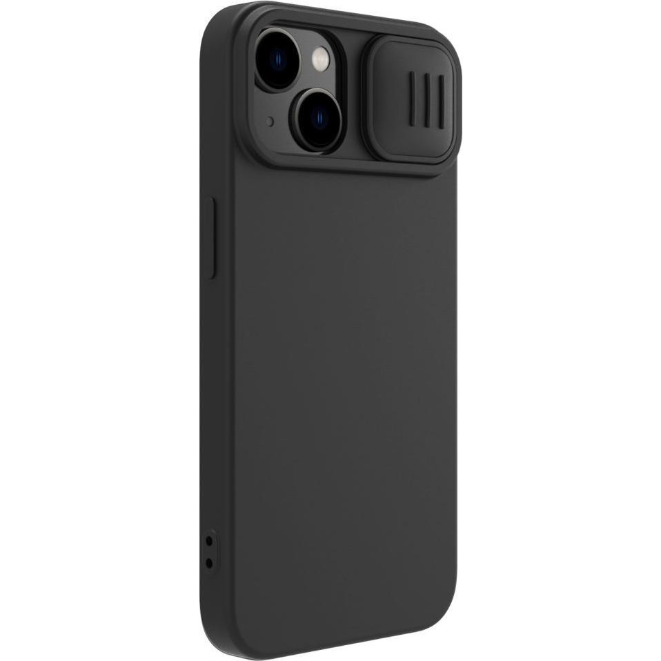 Thumbnail - Nillkin Silikonowe etui CamShield Silky Silicone Case do iPhone 15 Plus z os?on? na aparat - czarne (Apple iPhone 15 Plu...