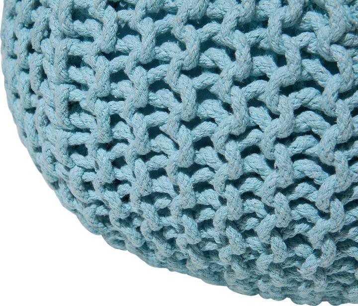 Produktbild Beliani Pouf 40 x 25 cm hellblau CONRAD
