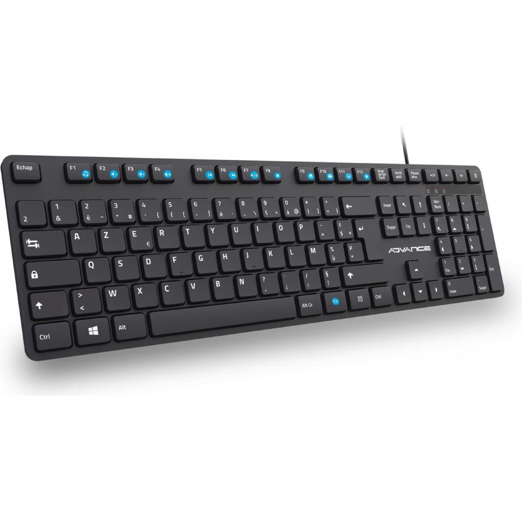Advance Compagno di lavoro per Clavier (Noir) (Germania, Cablato), Tastiera, Nero