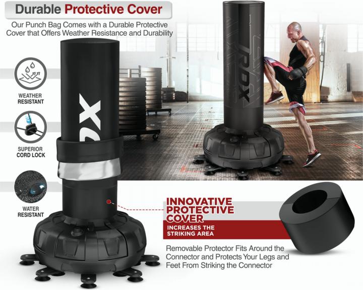 Actual product image Rdx Free Standing Punch Bag F6 Pink - 6ft (180 cm)