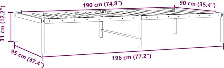 Image du produit vidaXL Bettgestell (90 x 190 cm)