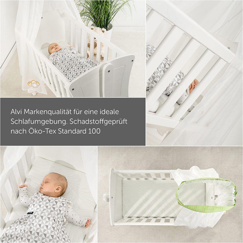 Thumbnail - Alvi, Babymatratze, Babymatratzen & Kindermatratzen Beistellbett & Wiegen-Matratze (90 x 40 x 5 cm)