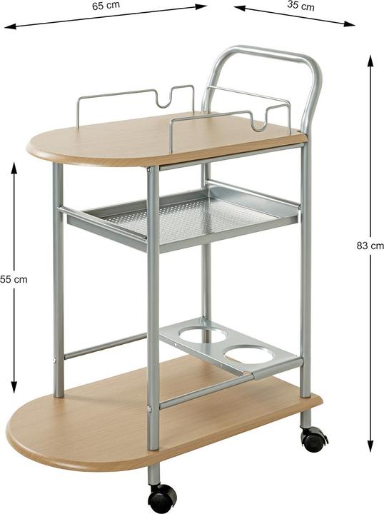 Actual product image HAKU Möbel Serving trolley