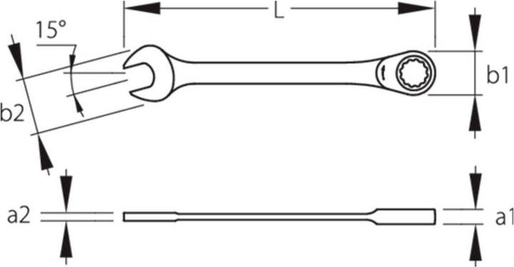Produktbild Gedore 7 R-012 Satz Maulschlüssel mit Ringratsche 12-teilig 8-19 mm (10 mm, 11 mm, 12 mm, 13 mm, 14 mm, 15 mm, 16 mm, 8 mm, 9 mm)