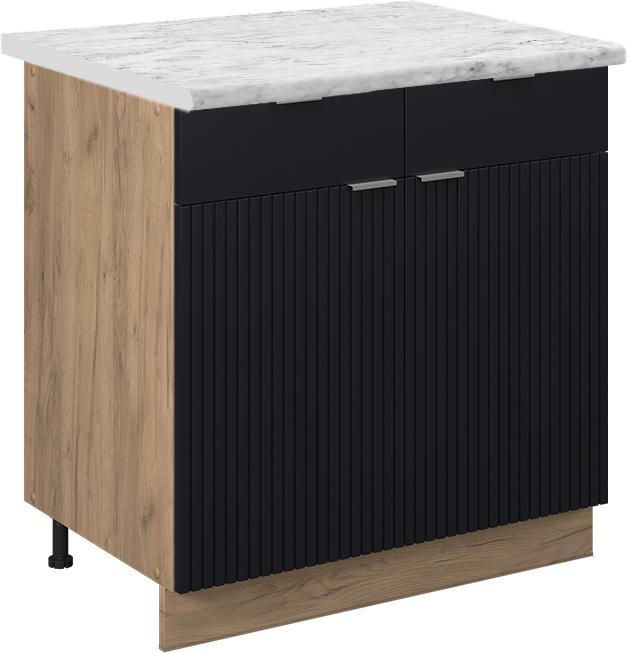 Goldkraft Eiche, Marble-Weiss, Schwarz, Schwarz gestreift