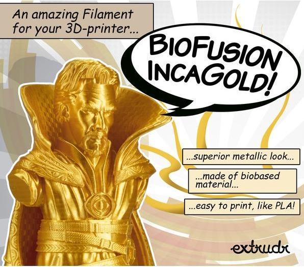 Produktbild Extrudr BioFusion - Inca Gold - 2.85mm (bioTEC, 2.85 mm, Gold)
