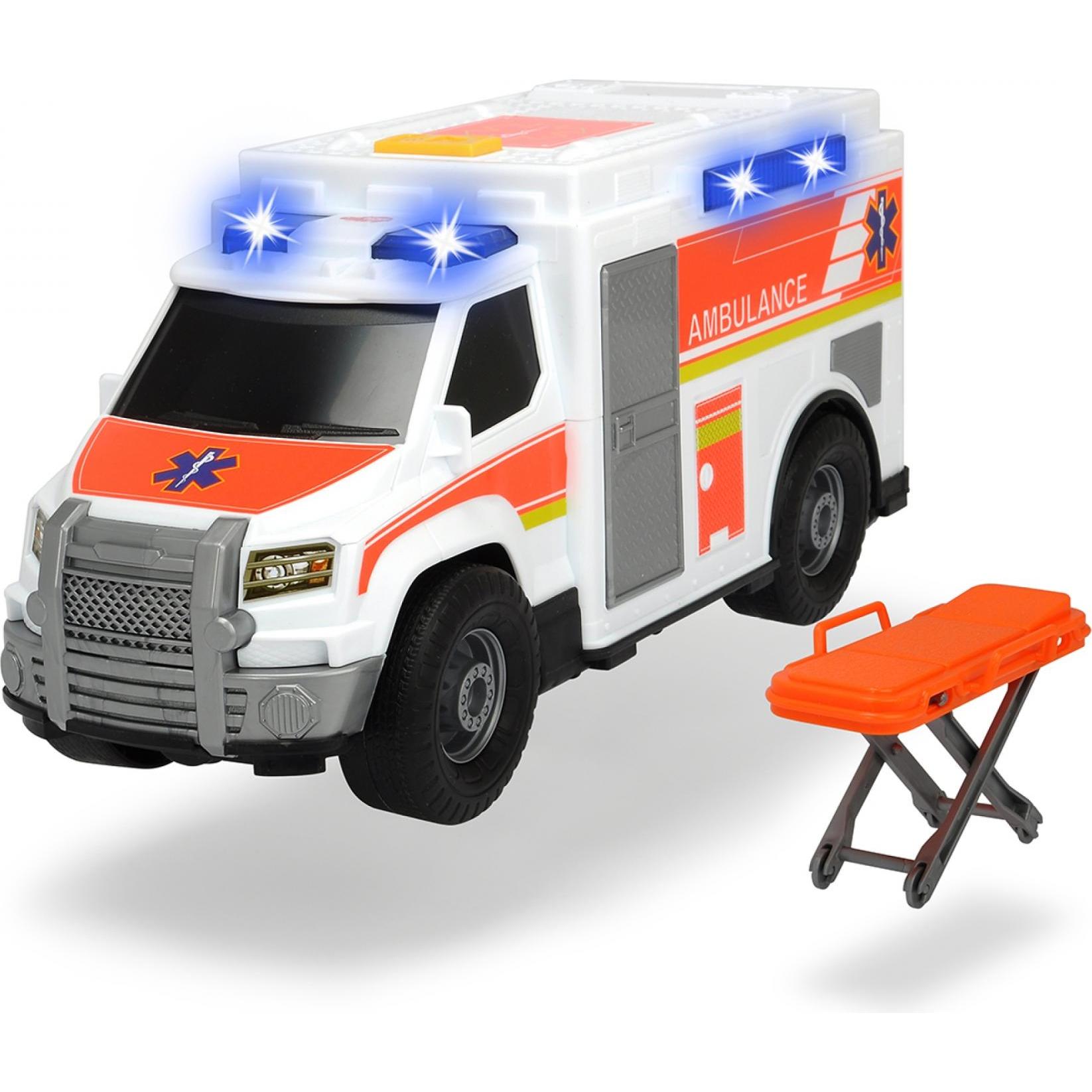 Dickie Krankenwagen und Trage mit Licht und Sound