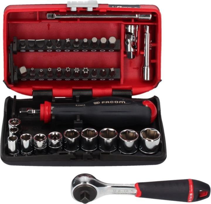 Actual product image Facom R2NANO socket set 38 pcs 1/4" ( 834486 ) + case (10 mm)