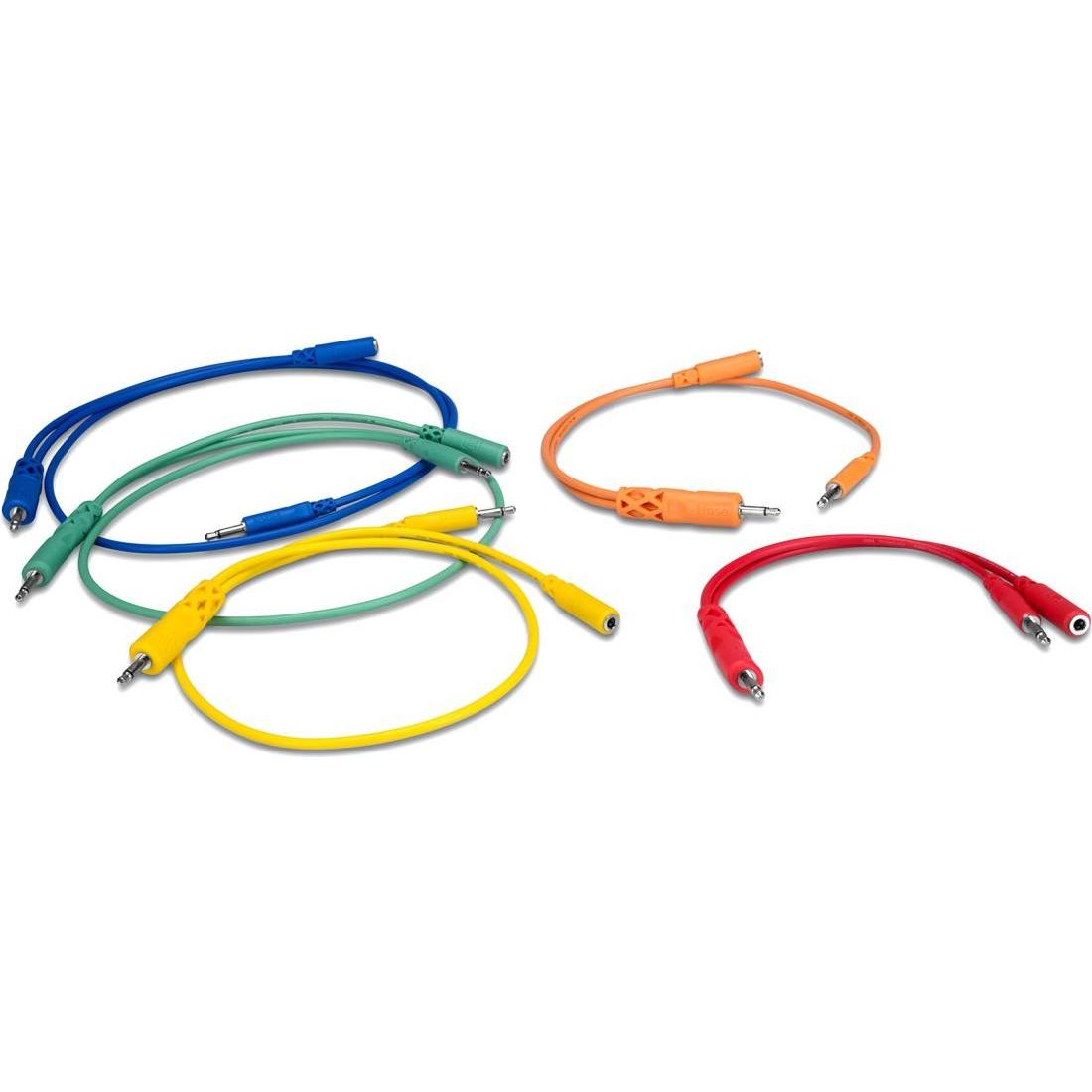 Hosa CMM-500Y-MIX-Patch Cables 5pcs. (0.90 m), Audio Kabel