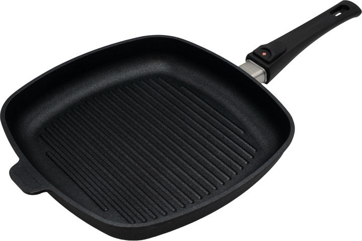 Image du produit Swiss Diamond XD + Induction Grill 28x28cm manche amovible (28 cm, Poêle à frire, Fonte d'aluminium)