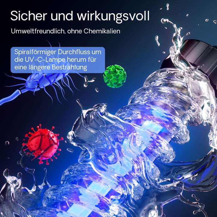 Produktbild SunSun UV-C 1700 l/h 11 W Teichklärer Vorklärgerät Wasserklärer Lichtfilter