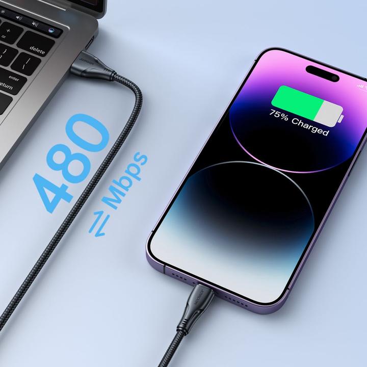 Actual product image Joyroom USB A – Lightning (0.25 m, USB 2.0)