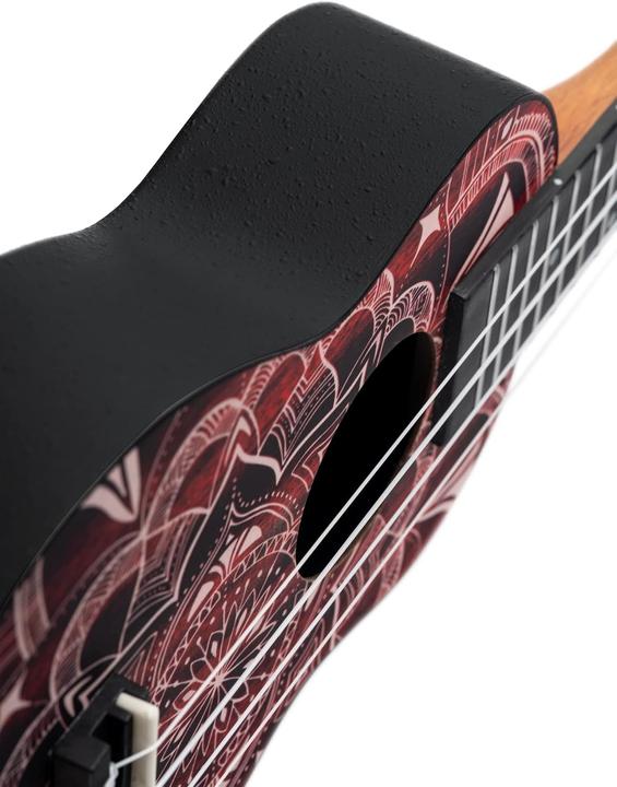 Actual product image Keiki Ukulele Package - Soprano - Red Kaleidoscope (Soprano, Soprano)