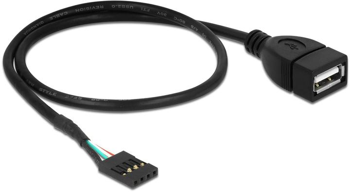 Actual product image Delock Cable Pin Header Female > USB 2.0 Type-A Female 40 cm (0.40 m, USB 2.0)