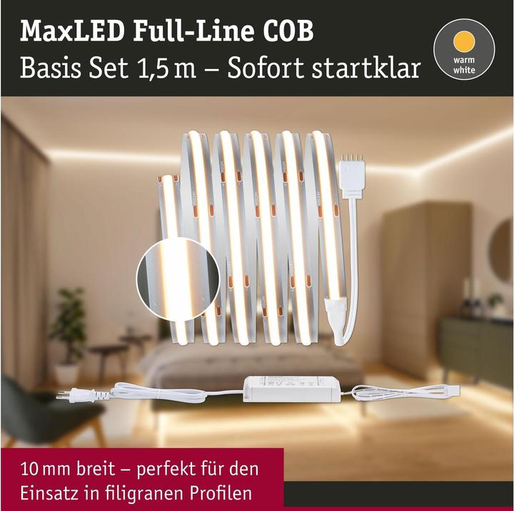 Produktbild Paulmann MaxLED 500 Full-Line COB Stripe Set (Warmweiss, 150 cm, Indoor)