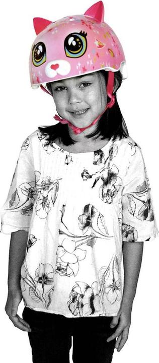 Actual product image C-Preme Junior Kids Helmet C-Remel Astro Cat Pink Roz. XS Toddler FS 3+ (48-52 cm) (new) (48 - 52 cm)